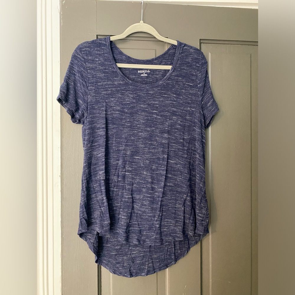 Merona Blue high/low top size M